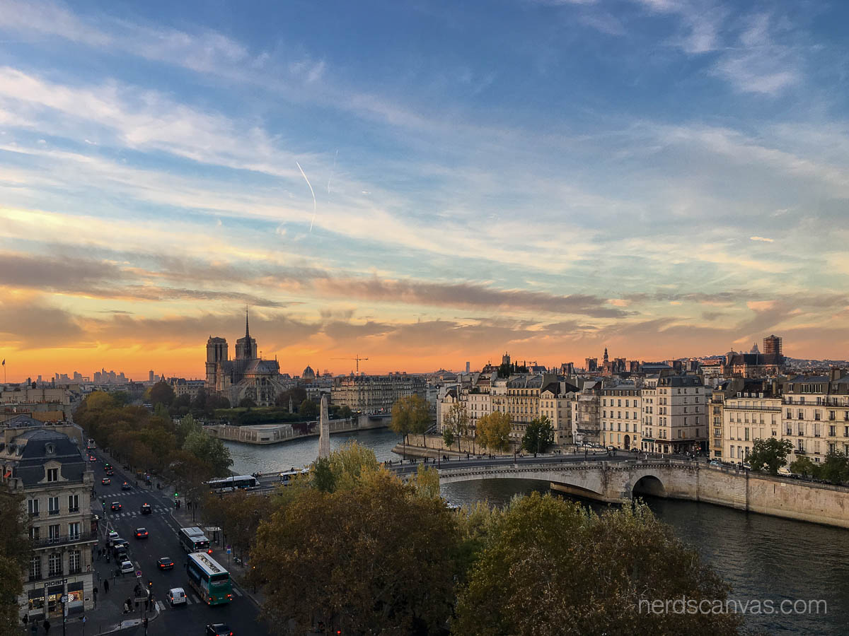 Notre-Dame from Institut du Monde Arabe terrace